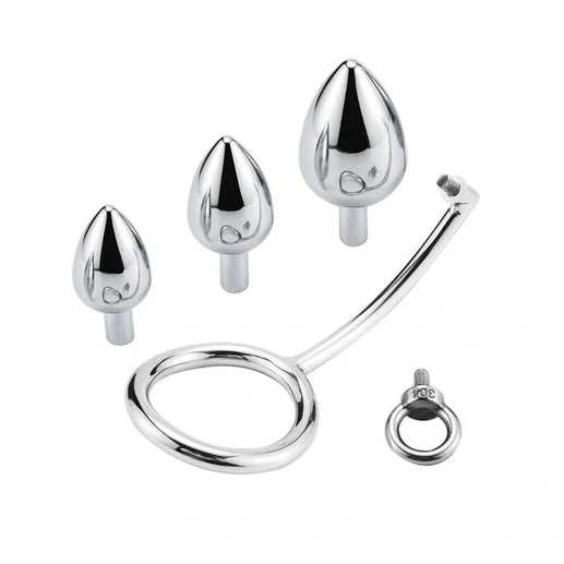 Hook Stainless Set Cock DiscreetChoice 4663 Anal with Ring Steel 1004